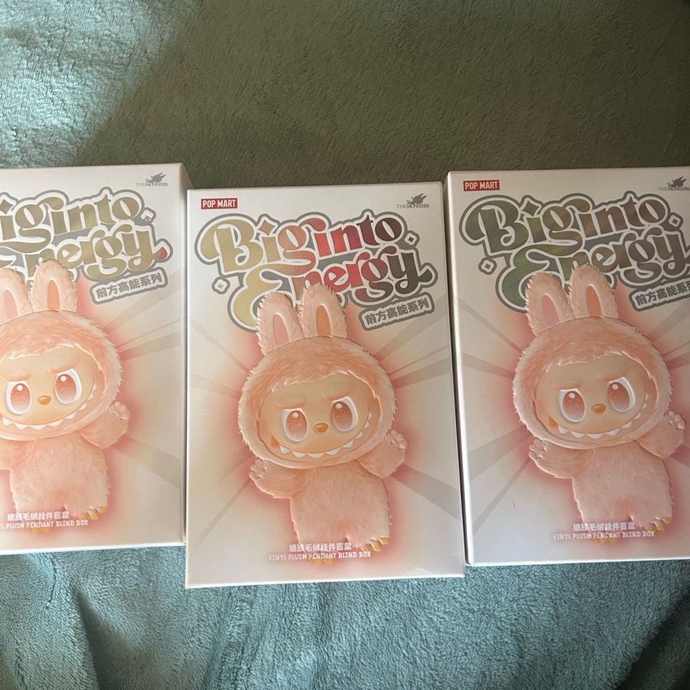 Pop Mart Big Into Energy Pink Stuffed Animal